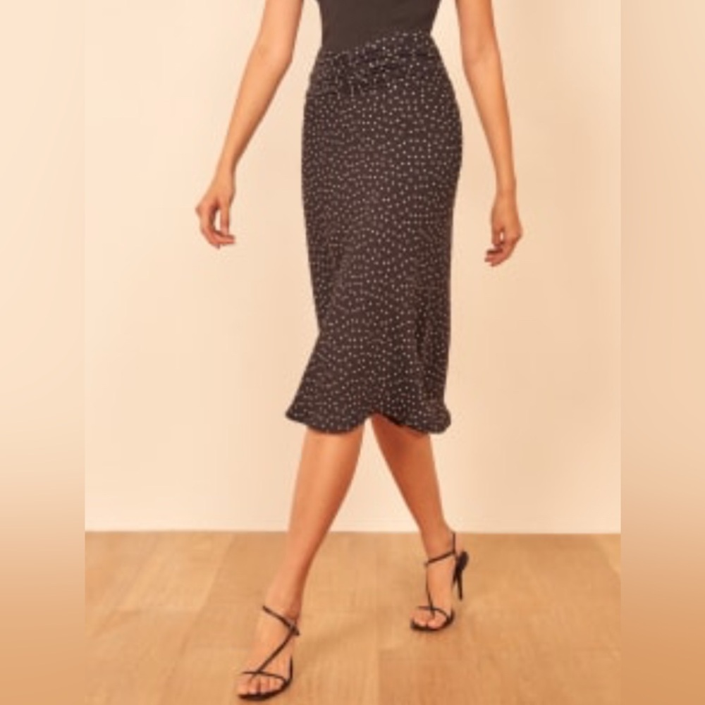 Reformation Matilda Polka Dot Skirt